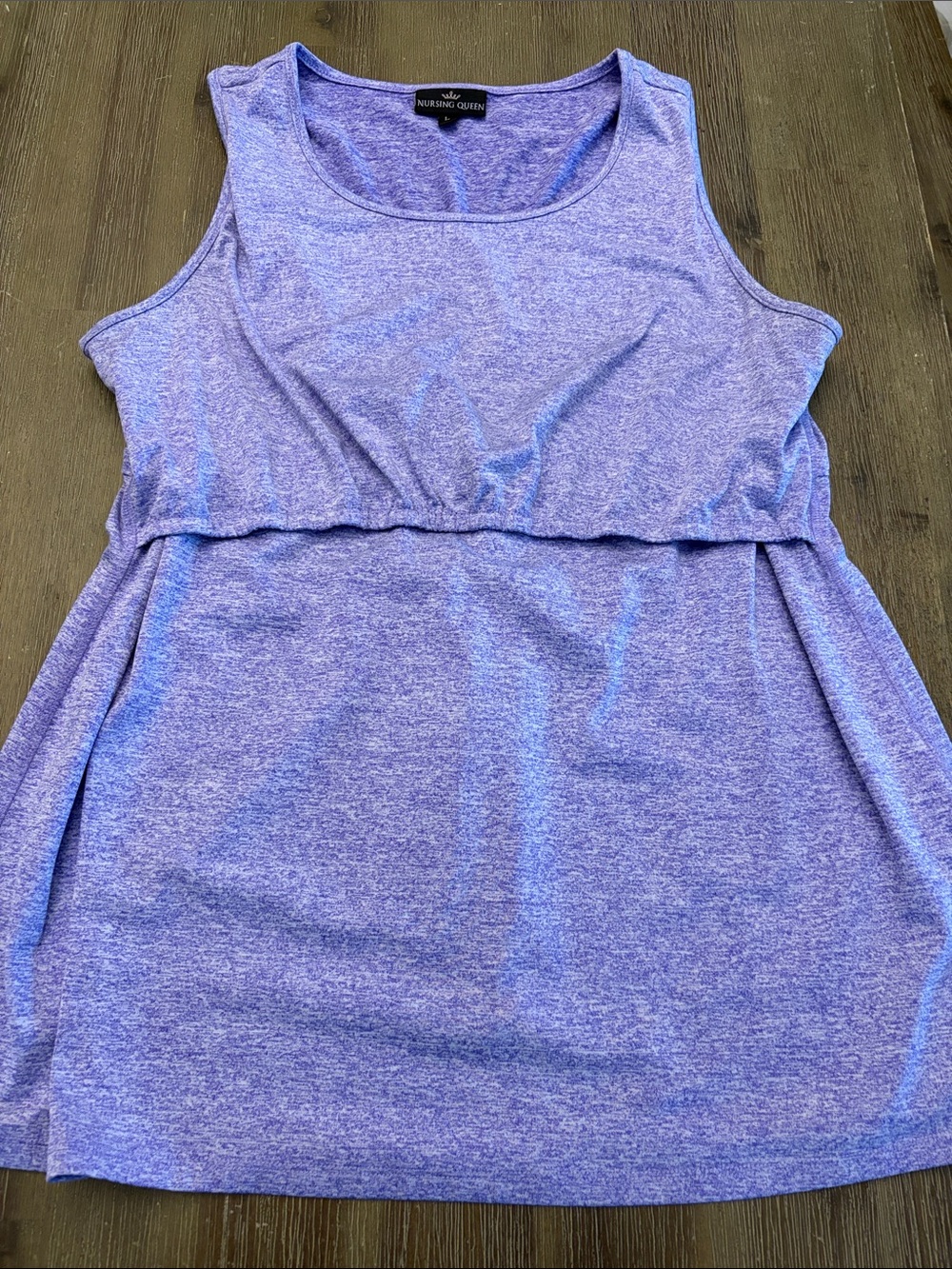 Nursing Large Tank Top - Purple